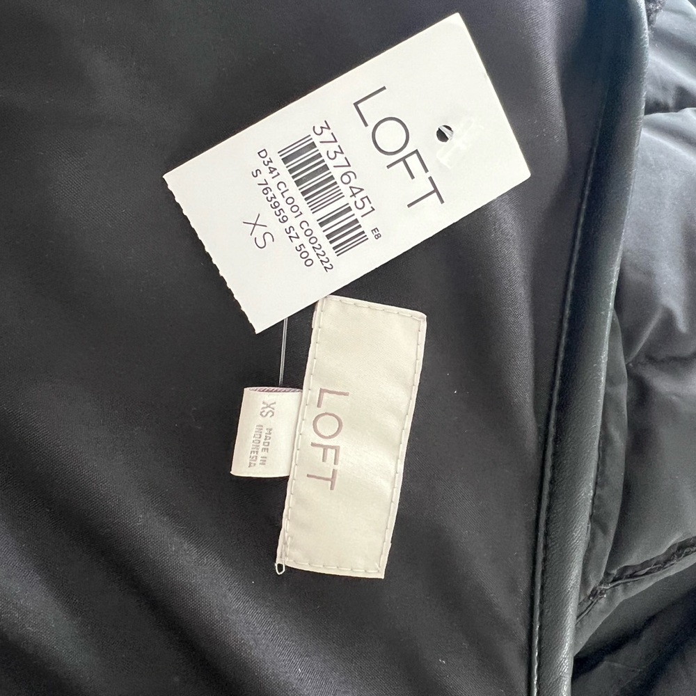 LOFT Black Teddy Jacket with Toggle Closures - image 3